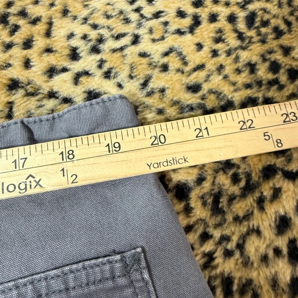 Carhartt Mens 40x30 Straight Fit Canvas Work Pants Gray Utility Rugged 1049